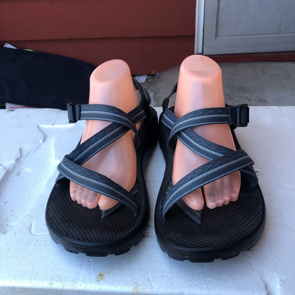 Chaco Z2 Classic Men’s Blue and Gray Striped Sandals Size M9 main image 8
